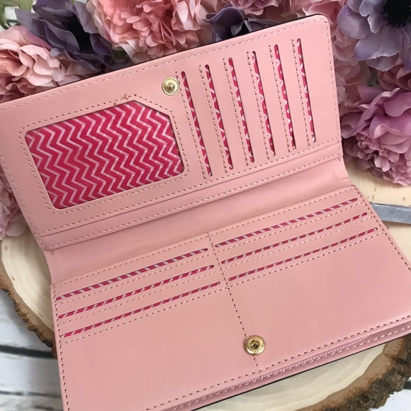 Black Vegan Leather Cat Clutch Wallet - Picture 7 of 13